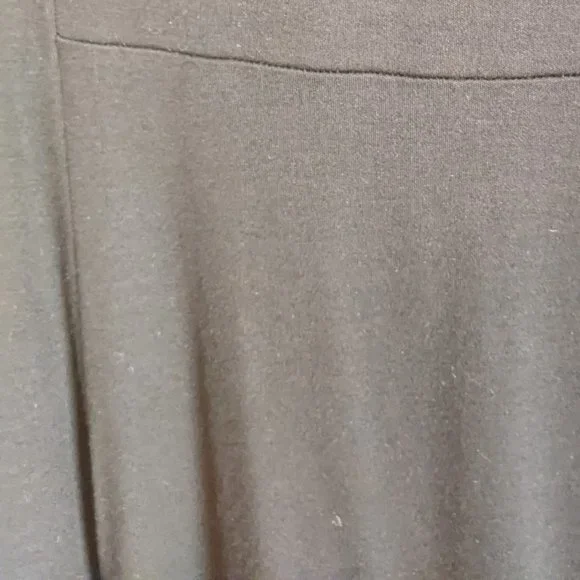 New Donna Rico Black knit low flared hem drop waist dress, size 2X - Picture 4 of 6